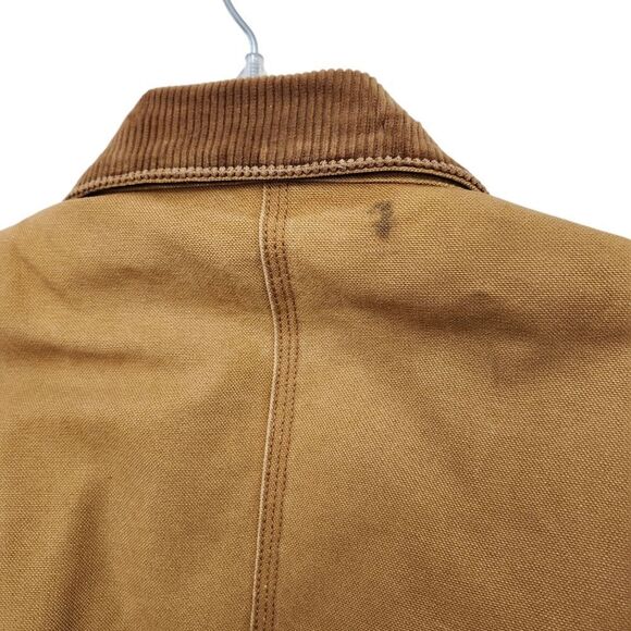 Walls Blizzard Prof Vtg Duck Brown corduroy collar chore work canvas coat XL - Picture 4 of 14
